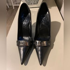 Dior Leather Pointed Toe Pumps Sz 39